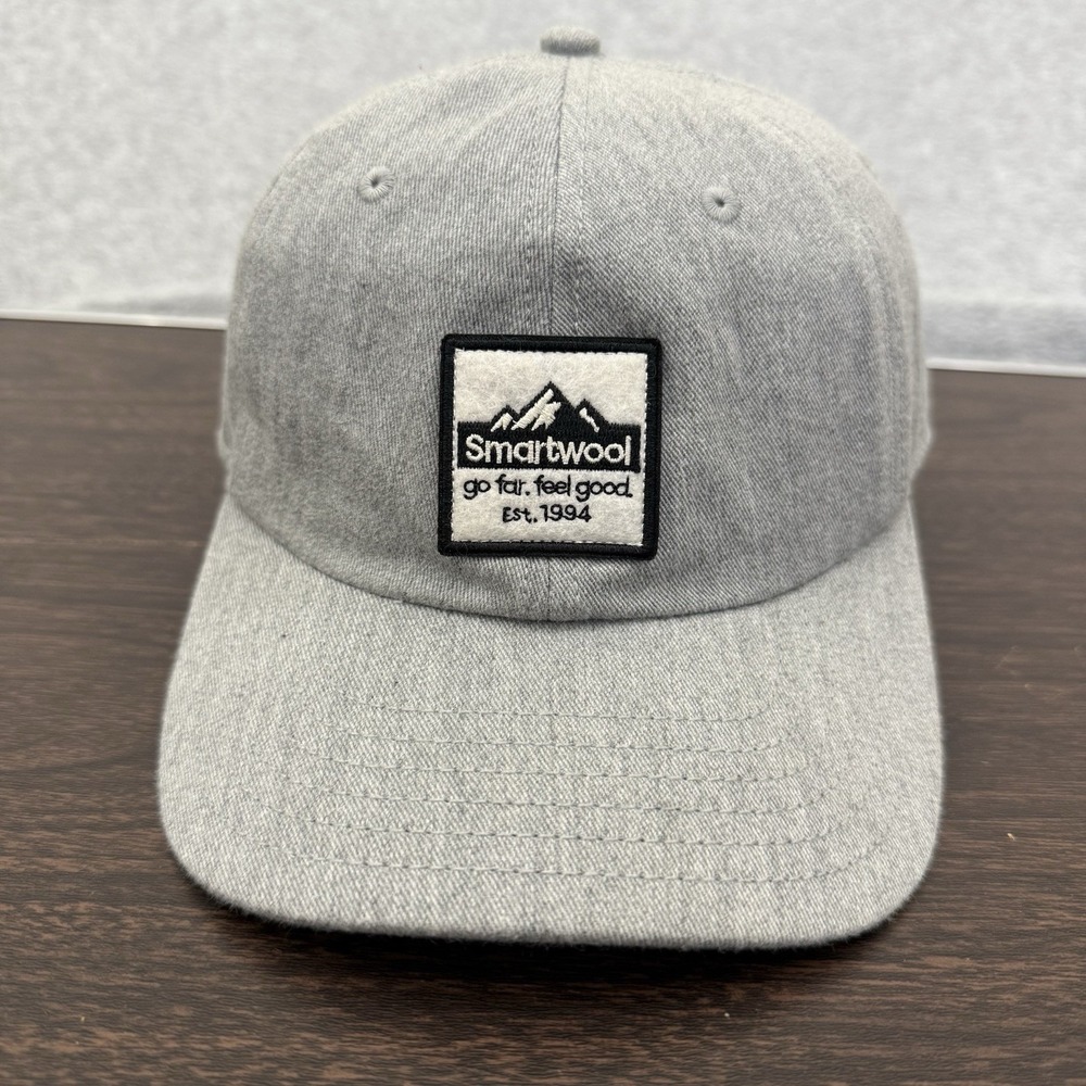Smartwool Hat‎ Cap Strapback Grey Adjustable OSFM Baseball